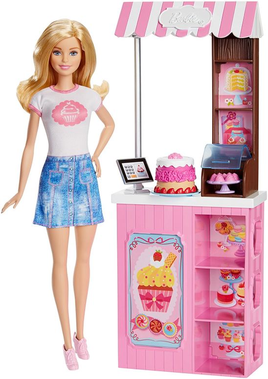 Mattel Barbie o[r[ Careers Bakery Shop vCZbg  with Blonde doll l` ysAiz