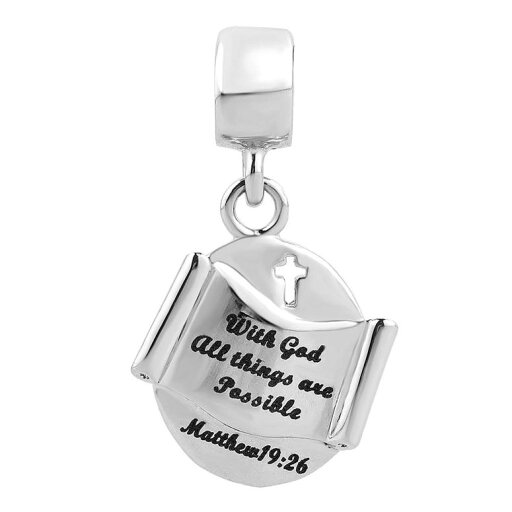 チャーム ブレスレット バングル用 ShinyJewelry シャイニージュエリー ShinyJewelry Religious Bible Cross Bead Charm For European Bracelets Style01 【並行輸入品】 チャーム ブレスレット バングル用 ShinyJewelry シャイニージュエリー ShinyJewelry Religious Bible Cross Bead Charm For European Bracelets Style01 【並行輸入品】