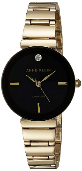 アンクライン Anne Klein 女性用 腕時計 レディース ウォッチ ブラック AK/2434BKGB 女性らしいデザイン かわいい 【並行輸入品】