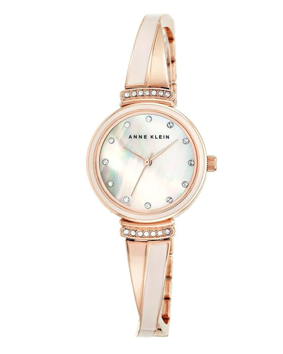 アンクライン Anne Klein 女性用 腕時計 レディース ウォッチ パール AK/2216BLRG 女性らしいデザイン かわいい 【並行輸入品】