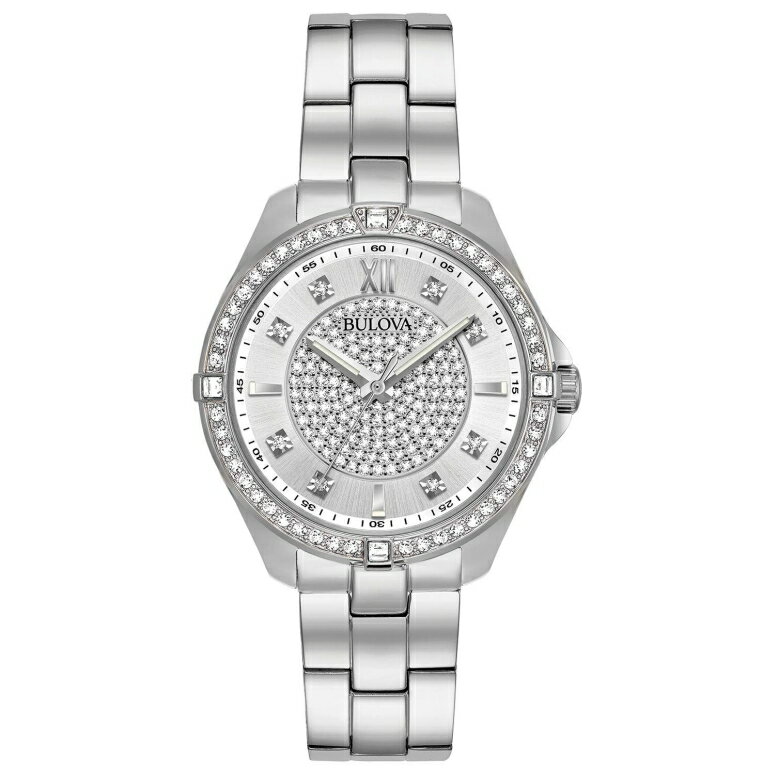 ブローバ Bulova 女性用 腕時計 レディース ウォッチ ホワイト 96L236 【並行輸入品】