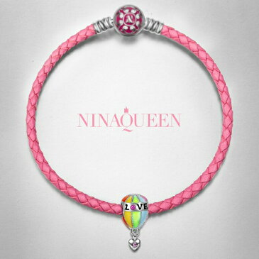 チャーム ブレスレット バングル用 Nina Queen スタイル ニーナ クイーン デザイン NINAQUEEN Hot Air Balloon Trip 925 Sterling Silver Bead Charms for Pand?ra Bracelet Necklace Jewelry for Women Birthday Anniversary Christmas for Her Tee 送料無料 【並行輸入品】