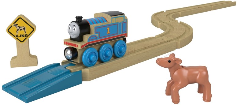 トーマス 木製レール きかんしゃ ストレート＆カーブトラックパック Fisher-Price Thomas & Friends Wood, Straights & Curves Track Pack 【並行輸入品】