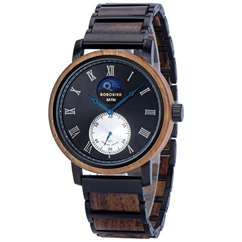 ボボバード BOBO BIRD ウッドウォッチ 木製腕時計 男性用 腕時計 メンズ ウォッチ ブラック グリーン ブルー 122 【並行輸入品】