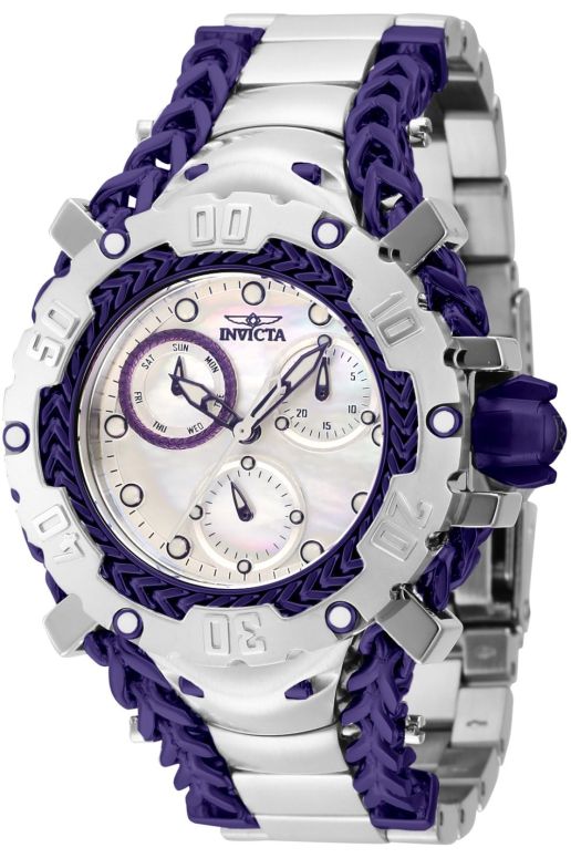 インビクタ Invicta インヴィクタ 女性用 腕時計 レディース ウォッチ ホワイト シルバー パープル 41109 【並行輸入品】