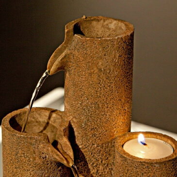 卓上 噴水 滝のオブジェ テーブルトップファウンテン インテリア噴水 Alpine WCT202 Tiered Column Tabletop Fountain with 3 Candles, 11 Inch TallAlpine WCT202 Tiered Column Tabletop Fountain with 3 Candles, 11 Inch Tall