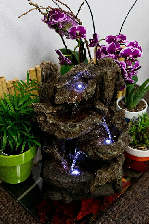 卓上噴水滝のオブジェテーブルトップファウンテンインテリア噴水AlpineWIN794SFiveTierRainforestTabletopFountainwithLEDLights,14InchTallAlpineWIN794SFiveTierRainforestTabletopFountainwithLEDLights,14InchTall