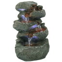 卓上 噴水 滝のオブジェ テーブルトップファウンテン インテリア噴水 Sunnydaze Stacked Rocks Tabletop Water Fountain with LED Lights, 10.5 InchSunnydaze Stacked Rocks Tabletop Water Fountain with LED Lights, 10.5 Inch 