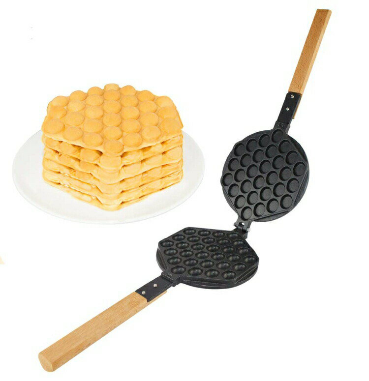 ワッフルメーカー ALD Kitchen IMPROVED Puffle Waffle Maker Professional Rotated Nonstick ALD Kitchen (Grill/Oven for Cooking Puff, Hong Kong Style, Egg, QQ, Muffin, Eggettes and Belgian Bubble Waffles) (MOLD) 【並行輸入品】