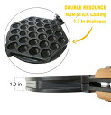 ワッフルメーカー ALD Kitchen IMPROVED Puffle Waffle Maker Professional Rotated Nonstick ALD Kitchen (Grill/Oven for Cooking Puff, Hong Kong Style, Egg, QQ, Muffin, Eggettes and Belgian Bubble Waffles) (MOLD) 【並行輸入品】 3