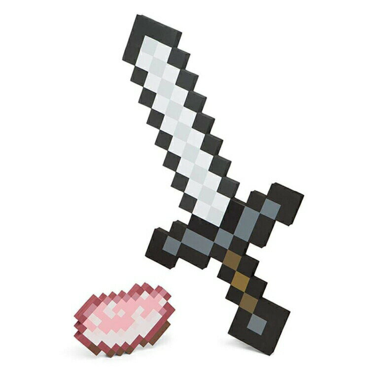 Ŵη ޥ󥯥ե ThinkGeek Minecraft Iron Sword and Raw Porkchop Adventu...