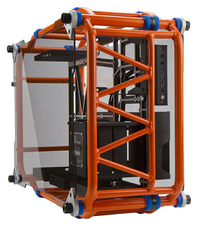 ATX PCケース コンピューターケース メインフレーム In Win D-Frame Orange Signature Motorcycle Steel Tube ATX Computer Case 【並行輸入品】