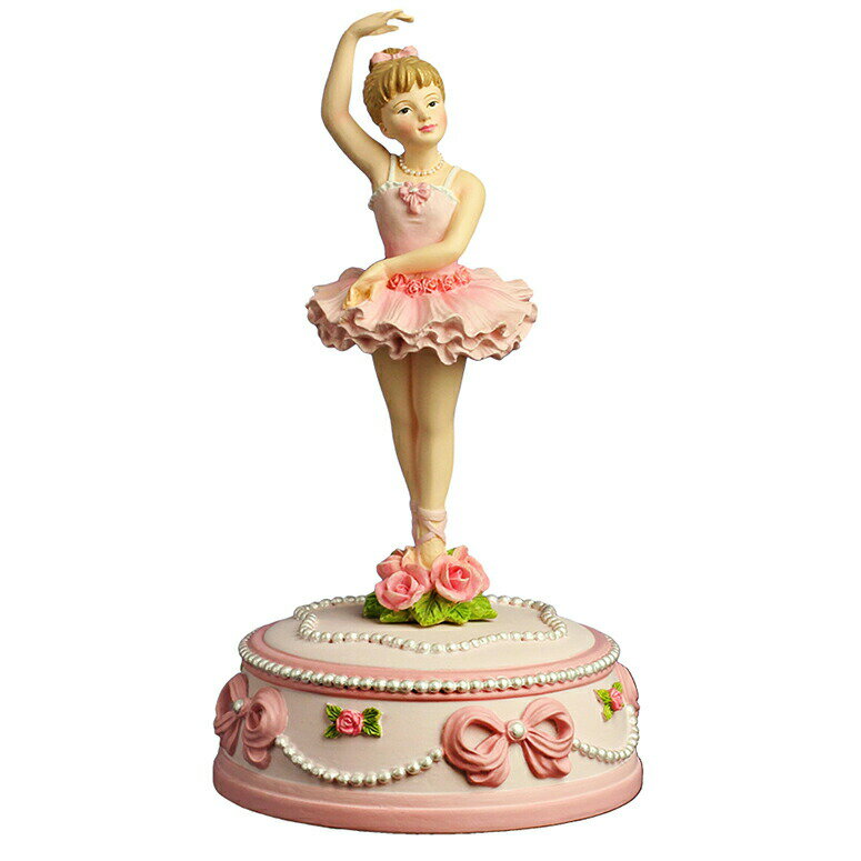 オルゴール Dance, Ballerina, Dance サンフランシスコ オルゴール社製 Ballerina and Bows Rotating Musical Figurine by The San Francisco Music Box Company 【並行輸入品】