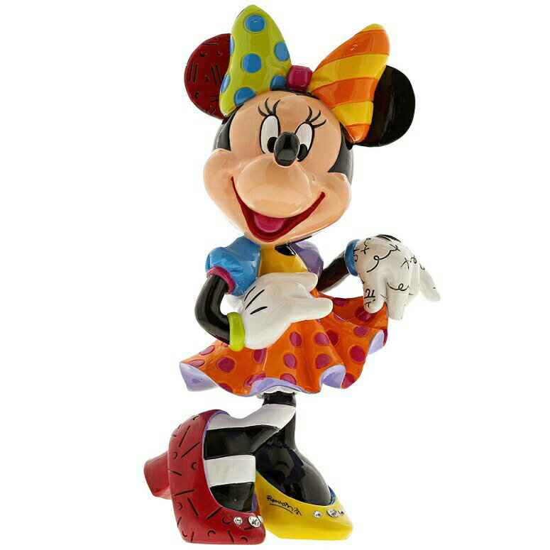 エネスコ ディズニー 90th フィギュア 置物 ミニーマウス Enesco Disney by Britto Minnie Mouse Bling 90th Celebration Stone Resin Figurine Multicolor 【並行輸入品】