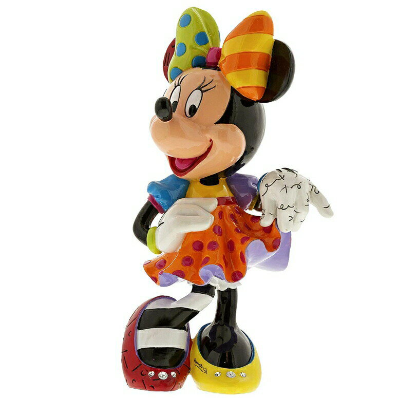 エネスコ ディズニー 90th フィギュア 置物 ミニーマウス Enesco Disney by Britto Minnie Mouse Bling 90th Celebration Stone Resin Figurine Multicolor 【並行輸入品】