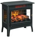 電気暖炉 フェイク暖炉 ストーブ Duraflame Electric Infrared Quartz Fireplace Stove with 3D Flam...