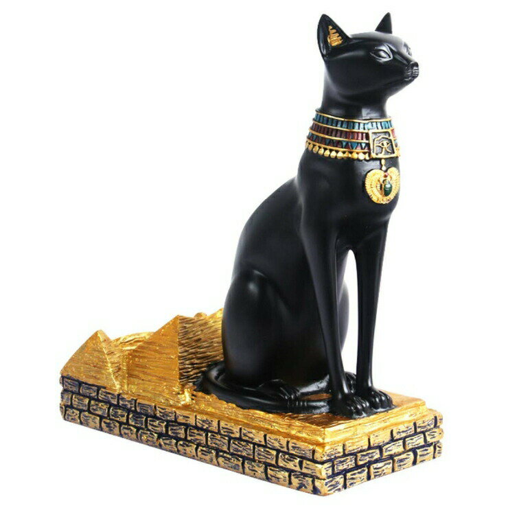 バステト エジプト風 ワインホルダー ディスプレイ ワインラック Fantasee Wine Rack Holder Ancient Egyptian Deity Bastet Wine Bottle Stand Rack Premium Resin Material Novelty Gift for Kitchen Home Room Decoration (Resin - Bastet) 