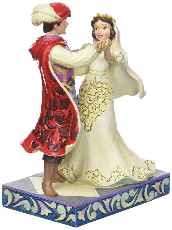 白雪姫と王子様 エネスコ ジム ショア ハートウッド クリーク フィギュア 置物 Jim Shore Disney Traditions by Enesco Snow White and Prince Wedding Figurine 