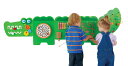 大きなワニのプレイパネル 幅174cm Learning Advantage Crocodile Activity Wall Panels - Toddler Activity Center - Wall-Mounted Toy for Kids Aged 18M 【並行輸入品】