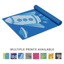 Gaiam ガイアム プリント ヨガ マット キッズ 子供用 海外ブランド ピラティス フィットネス こども Gaiam Kids Yoga Mat Exercise Mat, Yoga for Kids with Fun Prints - Playtime for Babies, Active & Calm Toddlers and Young Children, Blue Ro 