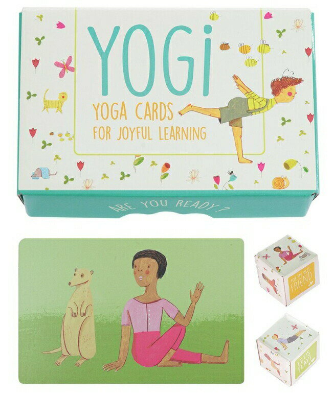 キッズヨガカード ゲーム YOGI FUN Kids Yoga Cards Kit with Illustrations, Rhyming Poems, Birthday Activity and 2 DIY Dice 【並行輸入品】