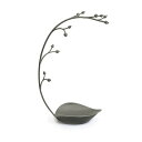 WG[X^h Umbra Orchid Jewelry Hanging Tree Stand - Multi-Functional Necklace Metal Holder Display Organizer Rack With a Ring Dish Tray - Great For Organization - Can Be Used As Decor, Dining Room Centerpiece ysAiz