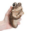 K[fI[ig ؂̑ A[g Bits and Pieces - Keep Quiet Frog Tree Peeker - Durable Polyresin Animal Tree-Hugger Sculpture - Lawn and Garden Outdoor Decor Statue ysAiz