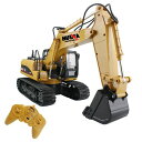 ラジコン ショベルカー おもちゃ Fisca Remote Control Excavator RC Construction Vehicles 15 Channel 2.4G Full Function Digger Toys with Sound and Lights 【並行輸入品】