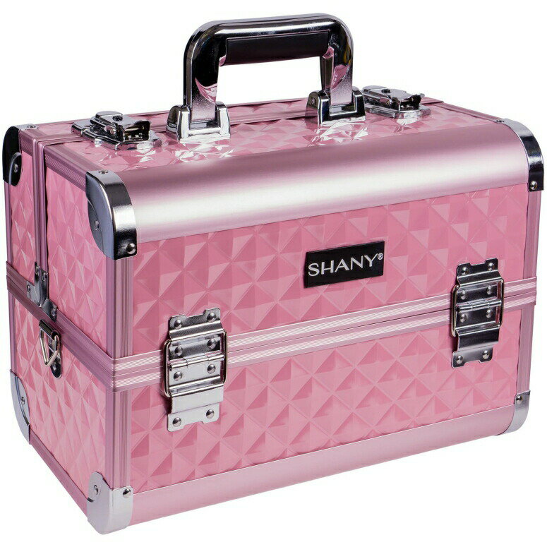 A[eBXgLA[ et΂ CN{bNX CNAbv A[eBXg oCN etobN SHANY Premier Fantasy Collection Makeup Artists Cosmetics Train Case - Pink diamond ysAiz