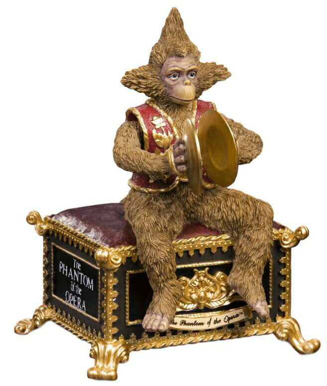 オルゴール オペラ座の怪人 猿 ファントム・オブ・ジ・オペラ The San Francisco Music Box Company Phantom of The Opera Musical Monkey Figurine 【並行輸入品】
