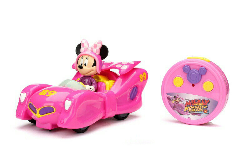 ラジコン ミニーマウス Jada Toys Disney Mickey The Roadster Racers RC/Radio Control Toy Vehicle, Hot Pink 【並行輸入品】