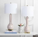 サファヴィヤ safavieh テーブルランプ サファビヤ サファヴィア Safavieh Lighting Collection Mae Long Neck White Ceramic 30.5-inch Table Lamp 【並行輸入品】