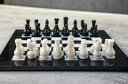 大理石 チェスセット Radicaln 15 Inches Handmade Black and White Large Weighted Marble Full Chess Game Set Staunton and Ambassador Style Tournament Chess Sets -Non Wooden Metal -Non Magnetic -No Digital Dgt -Not Chinese 【並行輸入品】