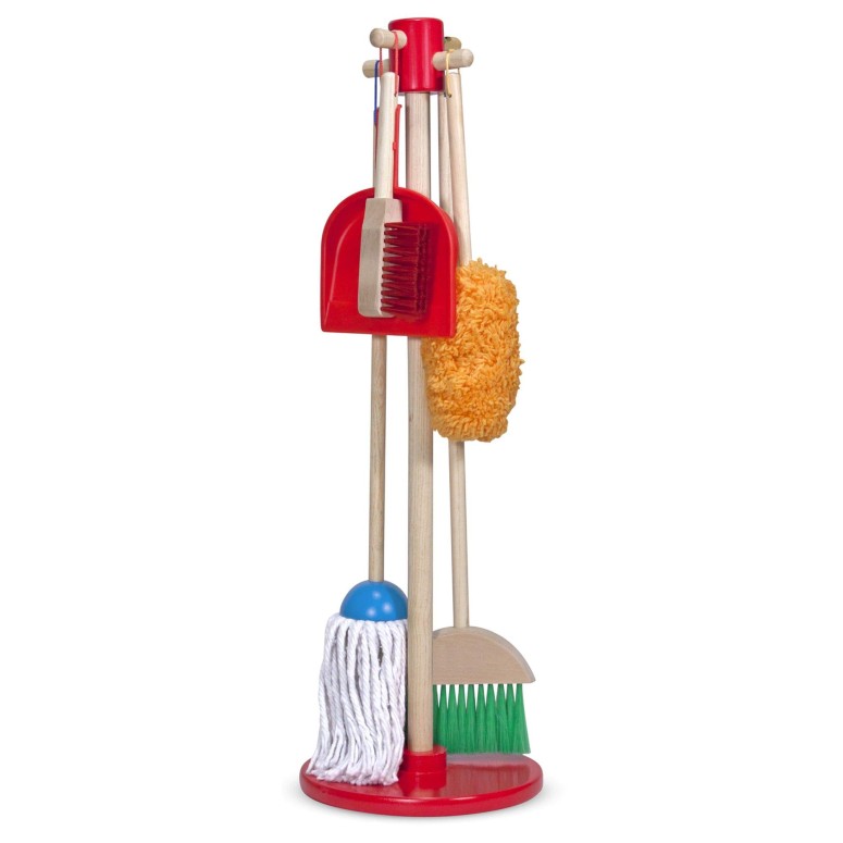 ※重さ:　約100 g ※パッケージサイズ:　約13 x 28 x 71 cm ※輸入品です。 ※説明は英語表記になります。 ※海外からの配送の為、納期に遅延が発生する場合がございます。 *Melissa & Doug, Let’s Play House! Dust! Sweep! Mop! The Original Pretend Play Cleaning Set (6 Pieces, Broom, Mop, Duster, and Organizing Stand, Great Gift for Girls and Boys - Kids Toy)