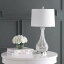 サファヴィヤ safavieh テーブルランプ サファビヤ サファヴィア Safavieh TBL4206A Lighting Collection Finnley Clear and Chrome 27.5-inch Table Lamp, H 【並行輸入品】