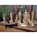 ギリシャ神話 トスカーノの神々 約15cm ゼウスとアフロディーテ Design Toscano Gods of Greek Mythology Complete Chess Set, 6 Inch, 16 Pieces and Board, Two Tone Stone 