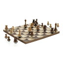 Umbra バディ 木製チェス セット Umbra Wobble Chess Set, Brown 【並行輸入品】