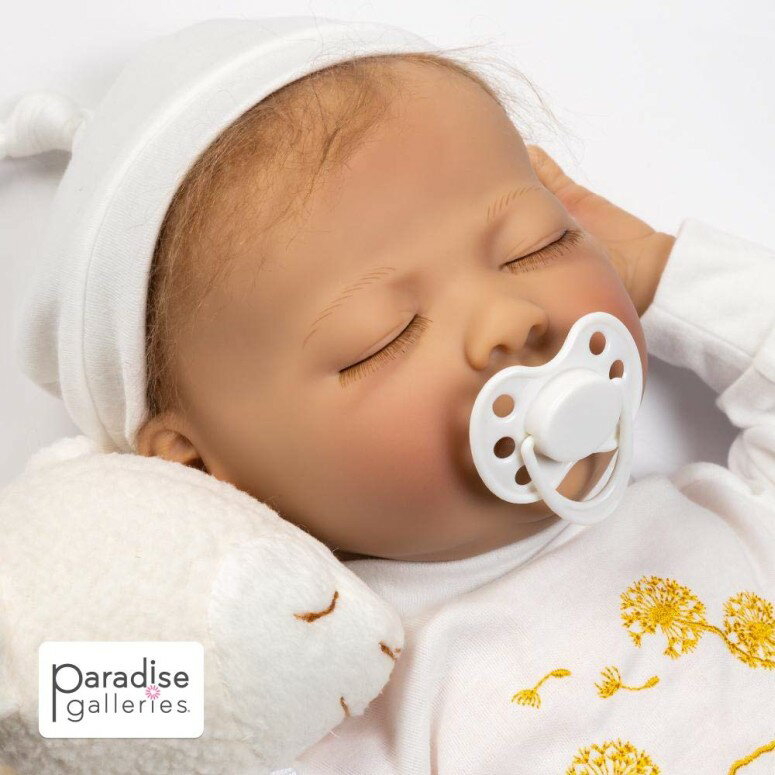 Տ A xr[h[ Vl` ̎qZbg 53cm  킢 xr[l` rj[ Paradise Galleries Newborn Baby Doll with Magnetic Pacifier, Wishes and Dreams, 21 inch Sleeping Newborn Girl in GentleTouch Vin ysAiz