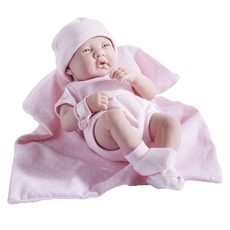 Տ A xr[h[ Vl` ̎q sN 35.5cm  킢 xr[l` rj[ JC Toys 18541 La Newborn Boutique 14 Inch Doll, 9 Piece Set, Real Girl in Pink ysAiz