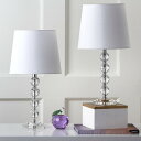 サファヴィヤ safavieh テーブルランプ サファビヤ サファヴィア Safavieh Lighting Collection Nola Stacked Crystal Ball 16-Inch Table Lamp (Set of 2) 【並行輸入品】