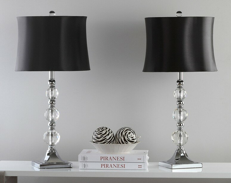 サファヴィヤ safavieh テーブルランプ サファビヤ サファヴィア Safavieh Lighting Collection Maeve Crystal Ball 28-inch Table Lamp (Set of 2) 【並行輸入品】