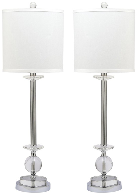 サファヴィヤ safavieh テーブルランプ サファビヤ サファヴィア Safavieh Lighting Collection Marla Crystal Candlestick 31-inch Table Lamp (Set of 2) 