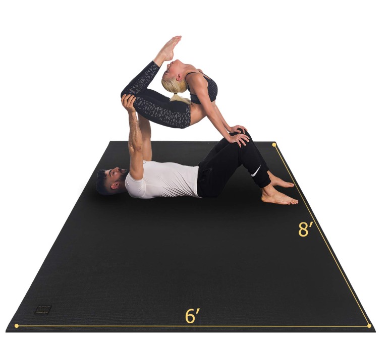 EX顼 襬ޥå 1.82.4m 7mm ۡॸ   ԥƥ ȥå եåȥͥ ޥå ߤ GXMMAT Extra Large Yoga Mat 6'x8'x7mm, Thick Workout Mats for Home Gym Flooring, Non-Slip Quick Resilien ¹͢ʡ