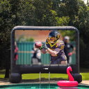 メガムービー プロジェクター スクリーン 4.2m キャリーバッグ付 屋内 屋外 兼用 VIVOHOME 14 Feet Indoor and Outdoor Inflatable Blow up Mega Movie Projector Screen with Carry Bag for Front Projection 【並行輸入品】