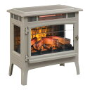 デュアフレーム 電気暖炉 暖炉型ファンヒーター 電気ストーブ フェイク暖炉 Duraflame 3D Infrared Electric Fireplace Stove with Remote Control - Portable Indoor Space Heater - DFI-5010 (French Grey) 【並行輸入品】