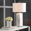 サファヴィヤ safavieh テーブルランプ サファビヤ サファヴィア Safavieh LIT4500A-SET2 Lighting Collection Olympia Black and White Marble Table Lamp 【並行輸入品】