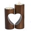 卓上 噴水 滝のオブジェ テーブルトップファウンテン インテリア噴水 ChasBete Romantic Tea Light Candle Holders Decorative, Wood Tealight Candle Holder Set of 2 Unity Heart Pedestal for Home Decor 【並行輸入品】 11,500円
