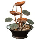 卓上 噴水 滝のオブジェ テーブルトップファウンテン インテリア噴水 Bits and Pieces - Indoor Water Lily Water Fountain-Small Size Makes This A Perfect Tabletop Decoration - Compact and Lightweight 