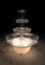 卓上 噴水 滝のオブジェ テーブルトップファウンテン インテリア噴水 Crafts Central 13 Inch Lighted Plastic Water Fountain for Weddings or Cake Centerpiece 【並行輸入品】