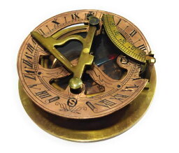 真鍮製 日時計 コンパス 真ちゅう サンダイアル NauticalMart Brass Sundial Compass - Pocket Compass -Brass Antiques West London 【並行輸入品】